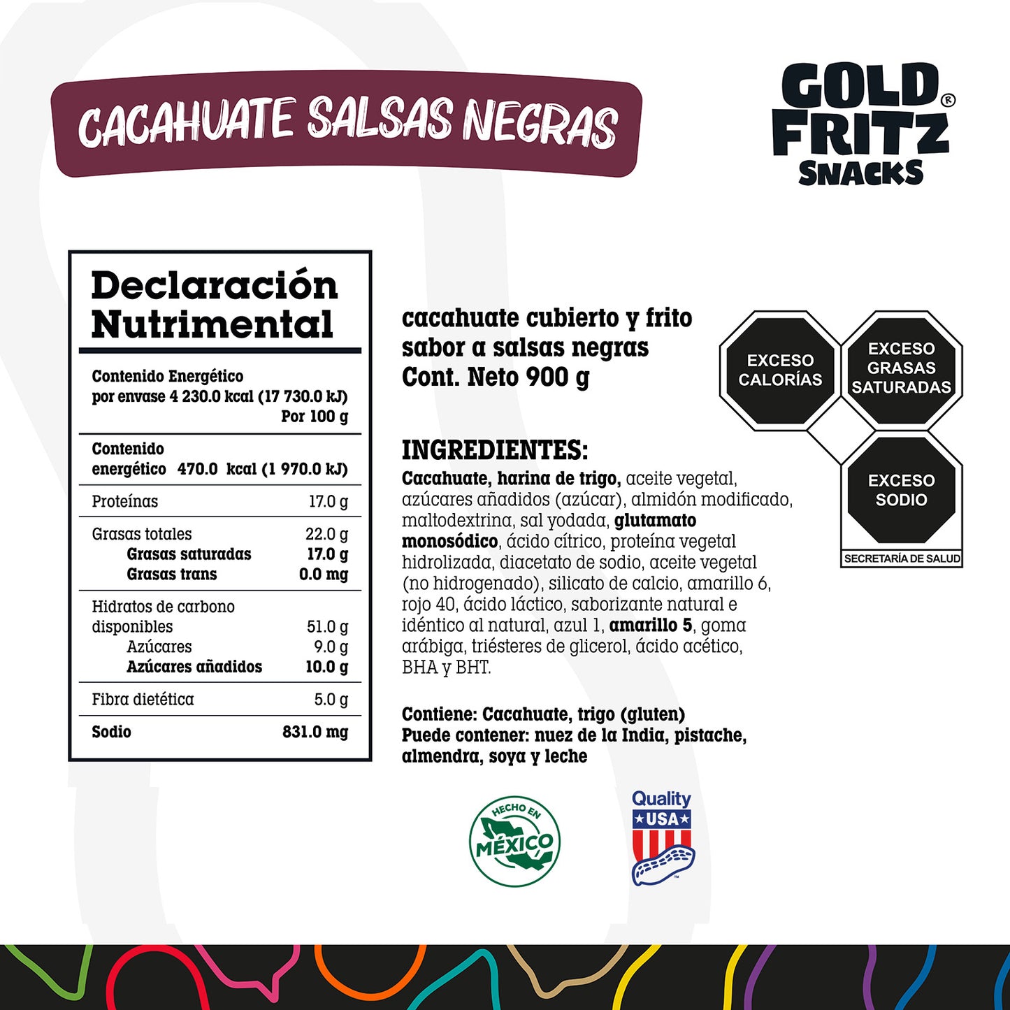 Cacahuate Salsas Negras