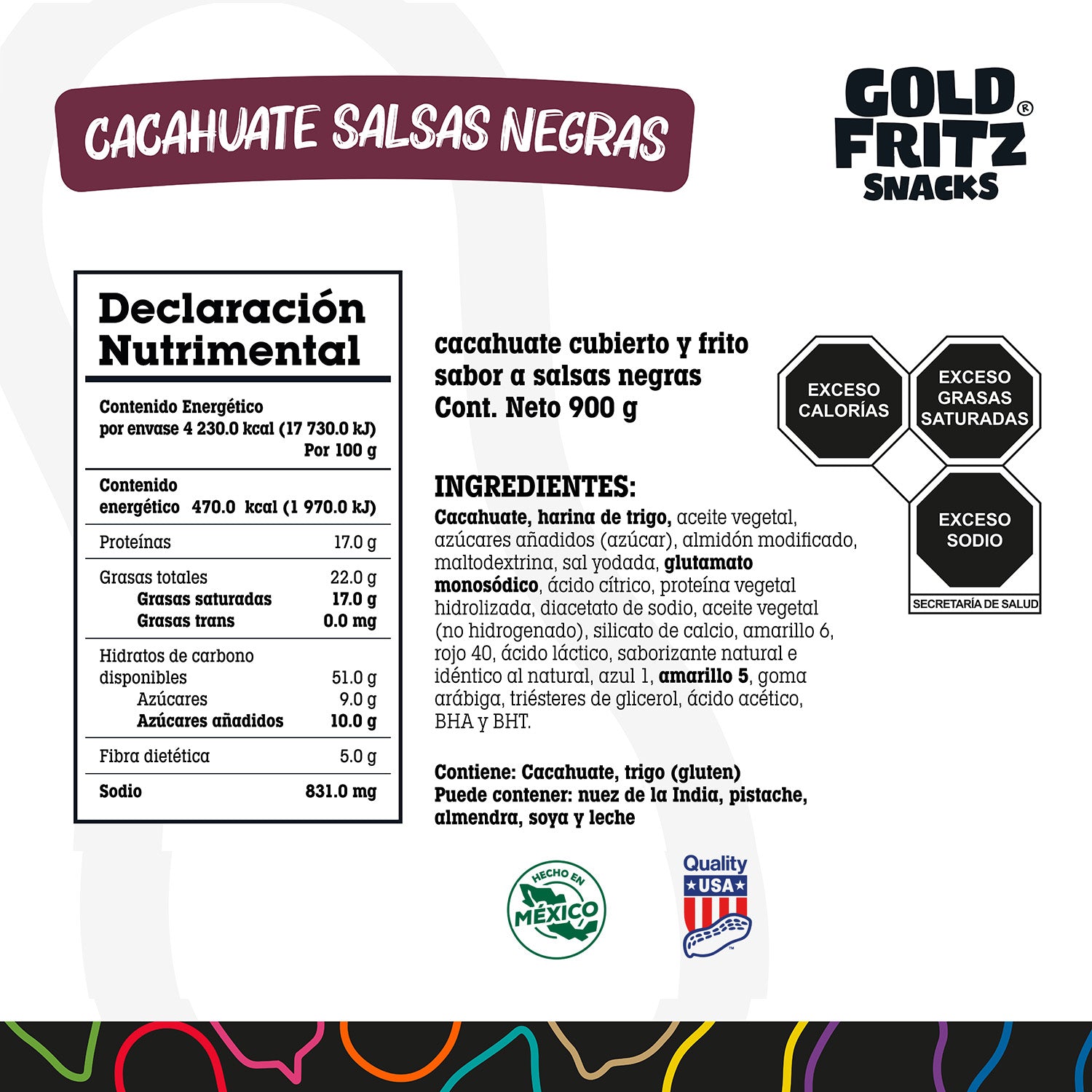 Cacahuate Salsas Negras