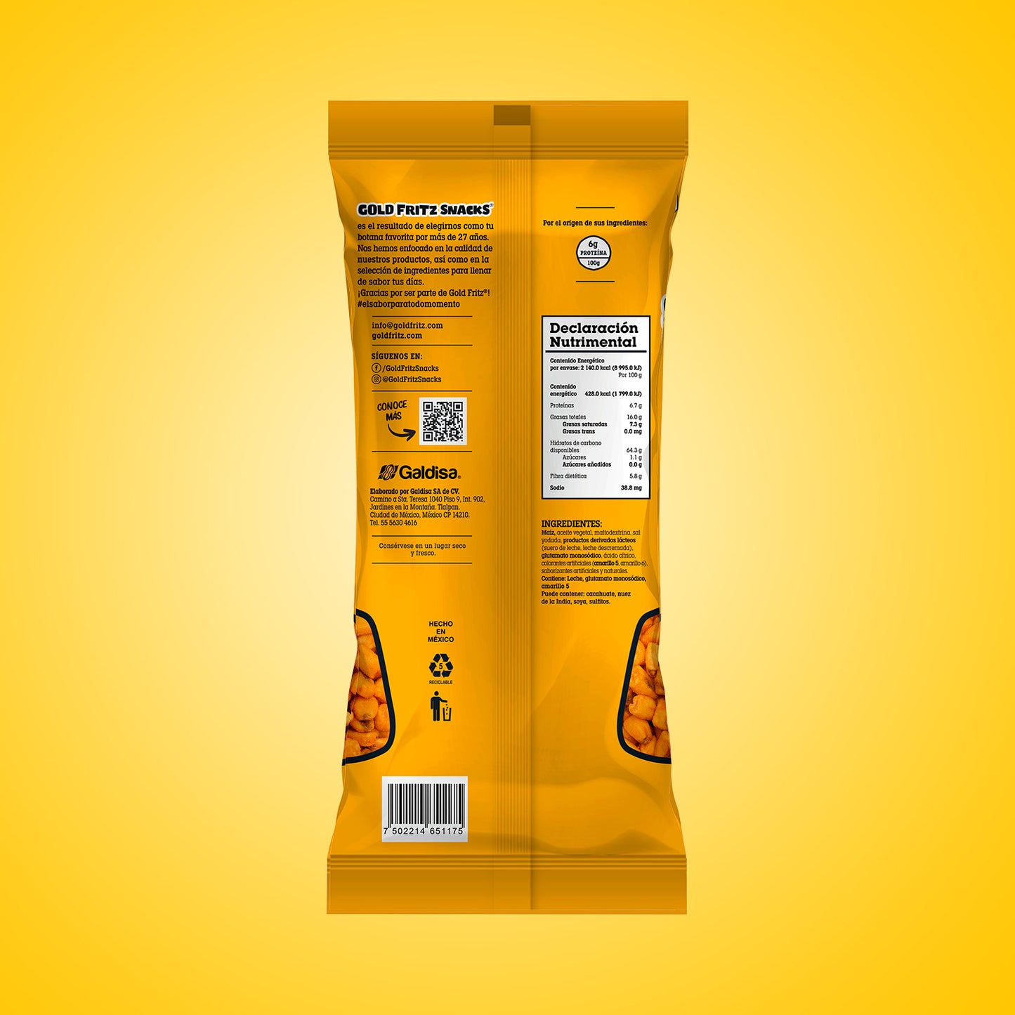 Maíz Queso Cheddar