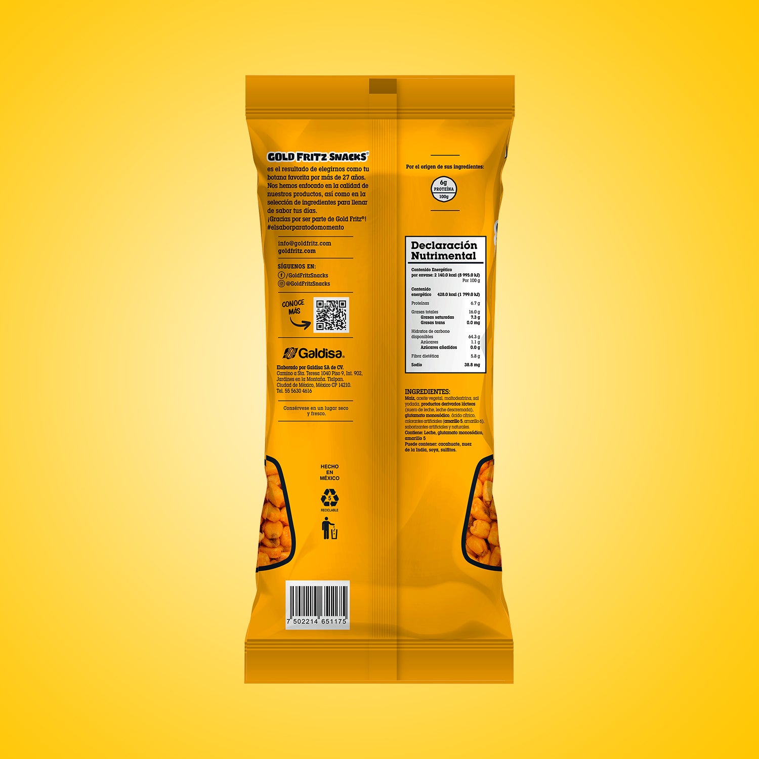 Maíz Queso Cheddar
