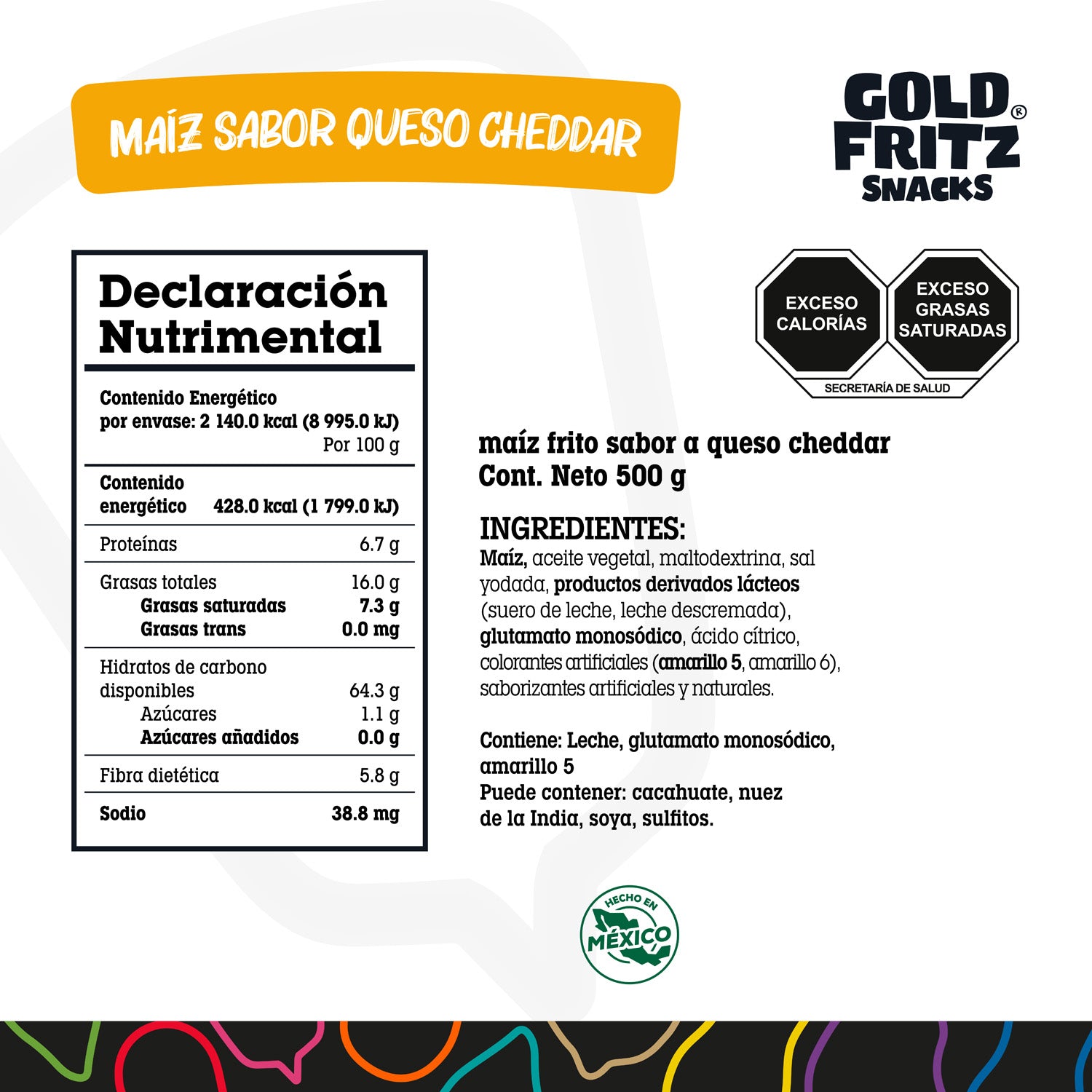 Maíz Queso Cheddar